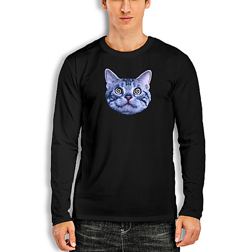 Men's T shirt Other Prints Graphic Print Long Sleeve Daily Tops Cotton Basic White Black Red
Men's T shirt Other Prints Graphic Print Long Sleeve Daily Tops Cotton Basic White Black Red