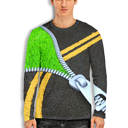 Men's T shirt 3D Print Graphic 3D Print Long Sleeve Casual Tops Cartoon Classic Gray
Men's T shirt 3D Print Graphic 3D Print Long Sleeve Casual Tops Cartoon Classic Gray