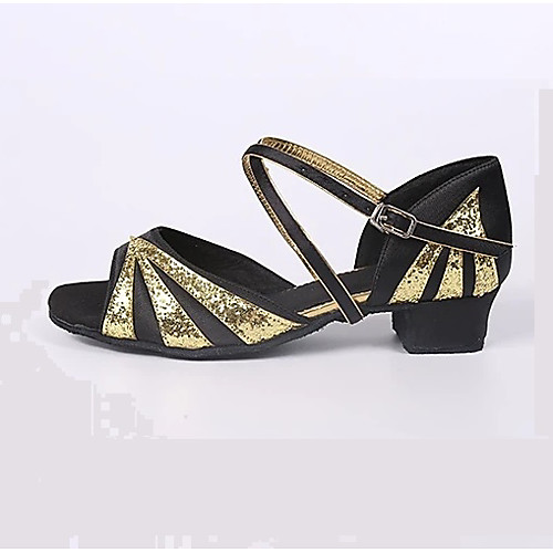 Women's Latin Shoes Heel Thick Heel Fuchsia Gold Buckle Sparkling Shoes / Performance / Satin / Leather
Women's Latin Shoes Heel Thick Heel Fuchsia Gold Buckle Sparkling Shoes / Performance / Satin / Leather