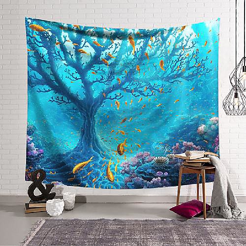 wall tapestry art decor blanket curtain hanging home bedroom living room decoration tree fish polyester
wall tapestry art decor blanket curtain hanging home bedroom living room decoration tree fish polyester