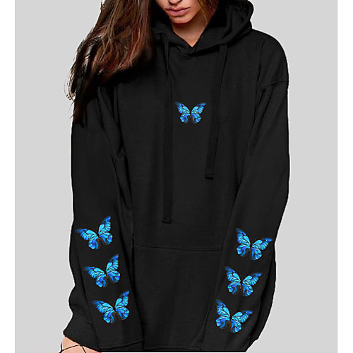 Women's Hoodie Pullover Graphic Butterfly Front Pocket Daily Basic Casual Hoodies Sweatshirts Blushing Pink White Black
Women's Hoodie Pullover Graphic Butterfly Front Pocket Daily Basic Casual Hoodies Sweatshirts Blushing Pink White Black
