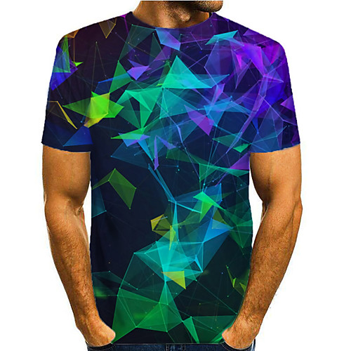 Men's T shirt 3D Print Graphic 3D Print Short Sleeve Casual Tops Simple Classic Blue
Men's T shirt 3D Print Graphic 3D Print Short Sleeve Casual Tops Simple Classic Blue