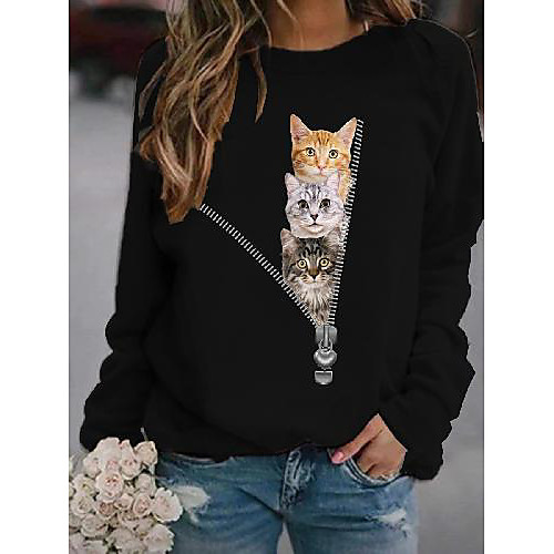 Women's Hoodie Sweatshirt Cat Graphic 3D Print Daily 3D Print Basic Casual Hoodies Sweatshirts Yellow Blushing Pink White
Women's Hoodie Sweatshirt Cat Graphic 3D Print Daily 3D Print Basic Casual Hoodies Sweatshirts Yellow Blushing Pink White