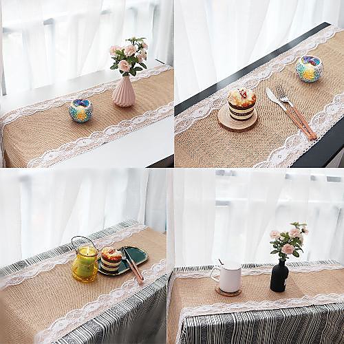 Table Runner Linens Christmas European Style Solid Colored Tabel cover Table decorations for Christmas Wedding Birthday Party / Evening Daily rectangule 18030 cm Light Brown 1 pcs
Table Runner Linens Christmas European Style Solid Colored Tabel cover Table decorations for Christmas Wedding Birthday Party / Evening Daily rectangule 18030 cm Light Brown 1 pcs