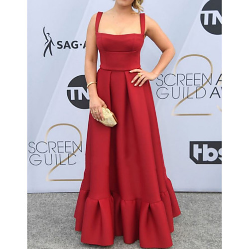 A-Line Celebrity Style Vintage Wedding Guest Formal Evening Dress Scoop Neck Sleeveless Floor Length Satin with Pleats 2021
A-Line Celebrity Style Vintage Wedding Guest Formal Evening Dress Scoop Neck Sleeveless Floor Length Satin with Pleats 2021