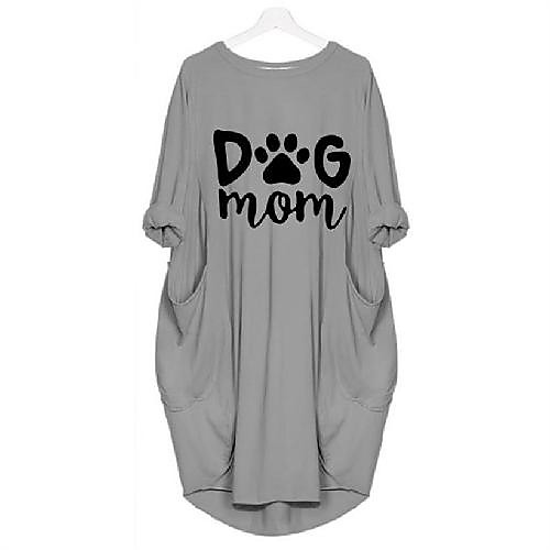 Women's A Line Dress Short Mini Dress Blue Blushing Pink Wine Army Green Gray Black Long Sleeve Letter Print Summer Round Neck Casual Loose 2021 S M L XL XXL 3XL 4XL 5XL
Women's A Line Dress Short Mini Dress Blue Blushing Pink Wine Army Green Gray Black Long Sleeve Letter Print Summer Round Neck Casual Loose 2021 S M L XL XXL 3XL 4XL 5XL