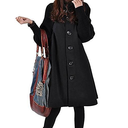 haahaemma women's fashion winter coat long knitted coat fleece button swing wide poncho cape style standing collar coat winter jacket loose fit dress - - small
haahaemma women's fashion winter coat long knitted coat fleece button swing wide poncho cape style standing collar coat winter jacket loose fit dress - - small