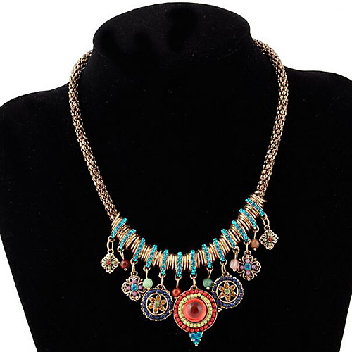 Women's Choker Necklace Collar Necklace Tassel Precious Vintage Boho Zircon Gold Plated Alloy Rainbow 45 cm Necklace Jewelry 1pc For Christmas Halloween Party Evening Street Gift
Women's Choker Necklace Collar Necklace Tassel Precious Vintage Boho Zircon Gold Plated Alloy Rainbow 45 cm Necklace Jewelry 1pc For Christmas Halloween Party Evening Street Gift