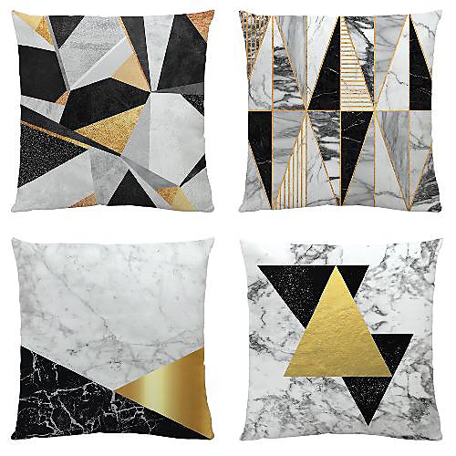 4 pcs Velvet Pillow Cover, Geometric Simple Classic Square Zipper Traditional Classic
4 pcs Velvet Pillow Cover, Geometric Simple Classic Square Zipper Traditional Classic