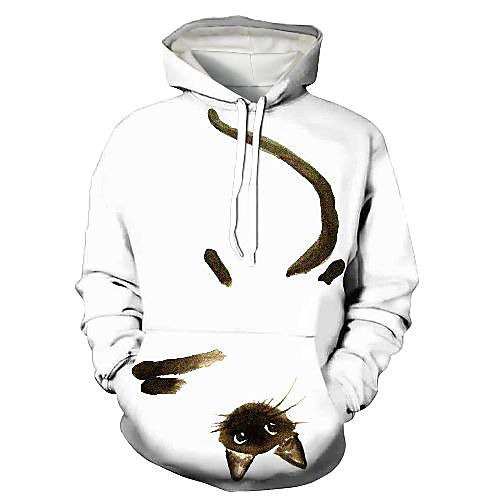 Men's Pullover Hoodie Sweatshirt Graphic 3D Animal Print Hooded Daily 3D Print 3D Print Casual Hoodies Sweatshirts Long Sleeve White
Men's Pullover Hoodie Sweatshirt Graphic 3D Animal Print Hooded Daily 3D Print 3D Print Casual Hoodies Sweatshirts Long Sleeve White