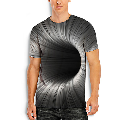 Men's T shirt Shirt 3D Print Graphic 3D Print Short Sleeve Casual Tops Simple Classic Round Neck Gray / Summer
Men's T shirt Shirt 3D Print Graphic 3D Print Short Sleeve Casual Tops Simple Classic Round Neck Gray / Summer