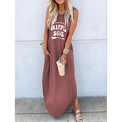 Women's T Shirt Dress Tee Dress Maxi long Dress Blue Blushing Pink Gray Camel Green Sleeveless Print Solid Color Patchwork Print Spring Summer Round Neck Casual Loose 2021 S M L XL
Women's T Shirt Dress Tee Dress Maxi long Dress Blue Blushing Pink Gray Camel Green Sleeveless Print Solid Color Patchwork Print Spring Summer Round Neck Casual Loose 2021 S M L XL