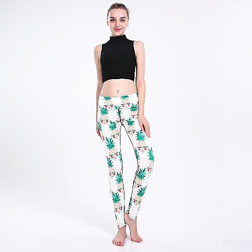 Women's Casual Yoga Comfort Daily Gym Leggings Pants Fruit Ankle-Length Patchwork Print White
Women's Casual Yoga Comfort Daily Gym Leggings Pants Fruit Ankle-Length Patchwork Print White