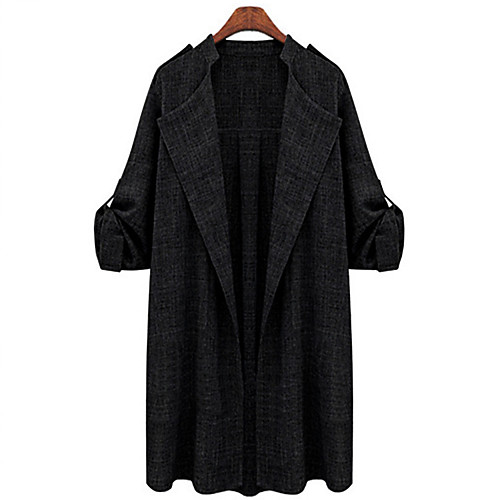 women's 3/4 sleeve plus size fashion casual trench coat light long cardigan jacket xxl dark gray
women's 3/4 sleeve plus size fashion casual trench coat light long cardigan jacket xxl dark gray