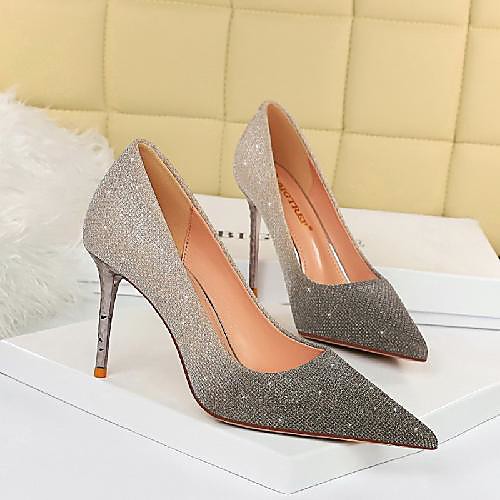Women's Heels Stiletto Heel Pointed Toe Daily PU Synthetics Blue Pink Champagne
Women's Heels Stiletto Heel Pointed Toe Daily PU Synthetics Blue Pink Champagne