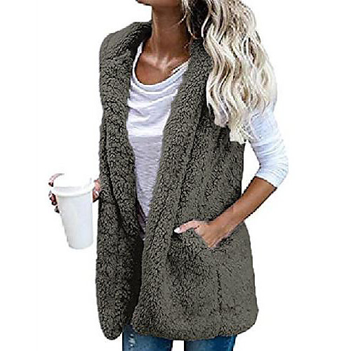 womens sleeveless fall winter hooded faux fur vest waistcoats coat outerwear beige m
womens sleeveless fall winter hooded faux fur vest waistcoats coat outerwear beige m