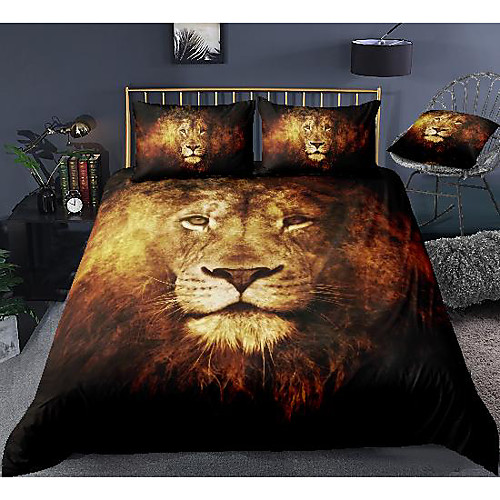 lion print 3-piece duvet cover set hotel bedding sets comforter cover with soft lightweight microfiber, include 1 duvet cover, 2 pillowcases for double/queen/king(1 pillowcase for twin/single)
lion print 3-piece duvet cover set hotel bedding sets comforter cover with soft lightweight microfiber, include 1 duvet cover, 2 pillowcases for double/queen/king(1 pillowcase for twin/single)