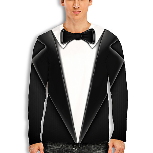 Men's T shirt 3D Print Graphic 3D Print Long Sleeve Casual Tops Cartoon Classic Black
Men's T shirt 3D Print Graphic 3D Print Long Sleeve Casual Tops Cartoon Classic Black