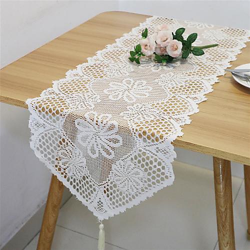 Polyester Table Runner Lace Christmas Geometric Tabel cover Table decorations for rectangule Engagement Wedding Party Daily Wear Birthday Party Family Gathering 33114 cm White 1 pcs
Polyester Table Runner Lace Christmas Geometric Tabel cover Table decorations for rectangule Engagement Wedding Party Daily Wear Birthday Party Family Gathering 33114 cm White 1 pcs