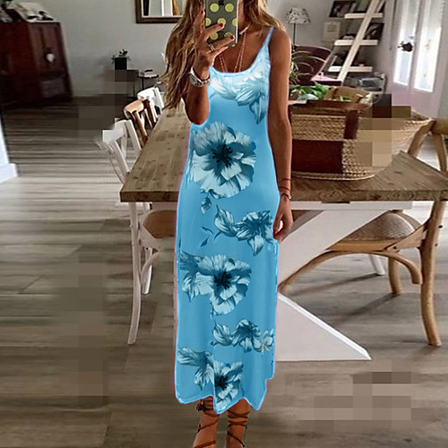 Women's Strap Dress Maxi long Dress Sleeveless Print Print Fall Spring Plus Size Casual Cotton 2021 Blue Purple Blushing Pink Fuchsia Green Light Green Gray S M L XL XXL 3XL
Women's Strap Dress Maxi long Dress Sleeveless Print Print Fall Spring Plus Size Casual Cotton 2021 Blue Purple Blushing Pink Fuchsia Green Light Green Gray S M L XL XXL 3XL