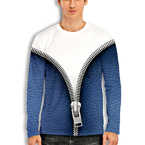 Men's T shirt 3D Print Graphic 3D Print Long Sleeve Casual Tops Cartoon Classic Blue
Men's T shirt 3D Print Graphic 3D Print Long Sleeve Casual Tops Cartoon Classic Blue
