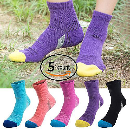 5 Pack Women's Cushioned Hiking Walking Running Socks, Moisture Wicking Blister Resist Multi Performance Padded Quarter Crew Ankle Athletic Socks Outdoor Trekking
5 Pack Women's Cushioned Hiking Walking Running Socks, Moisture Wicking Blister Resist Multi Performance Padded Quarter Crew Ankle Athletic Socks Outdoor Trekking