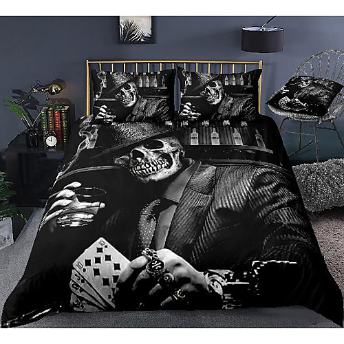 3d skull print 3-piece duvet cover set hotel bedding sets comforter cover with soft lightweight microfiber, include 1 duvet cover, 2 pillowcases for double/queen/king(1 pillowcase for twin/single)
3d skull print 3-piece duvet cover set hotel bedding sets comforter cover with soft lightweight microfiber, include 1 duvet cover, 2 pillowcases for double/queen/king(1 pillowcase for twin/single)