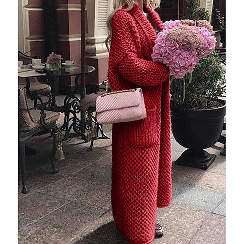 Women's Stylish Solid Color Cardigan Long Sleeve Plus Size Sweater Cardigans V Neck Fall White Black Red 
Women's Stylish Solid Color Cardigan Long Sleeve Plus Size Sweater Cardigans V Neck Fall White Black Red