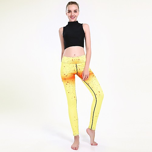 Women's Casual Yoga Comfort Daily Gym Leggings Pants Print Solid Colored Ankle-Length Patchwork Print Yellow
Women's Casual Yoga Comfort Daily Gym Leggings Pants Print Solid Colored Ankle-Length Patchwork Print Yellow