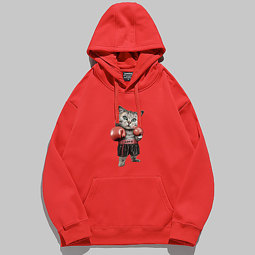 Women's Hoodie Pullover Cat Graphic 3D Front Pocket Daily 3D Print Basic Casual Hoodies Sweatshirts Yellow Blushing Pink Fuchsia / Fleece Lining
Women's Hoodie Pullover Cat Graphic 3D Front Pocket Daily 3D Print Basic Casual Hoodies Sweatshirts Yellow Blushing Pink Fuchsia / Fleece Lining