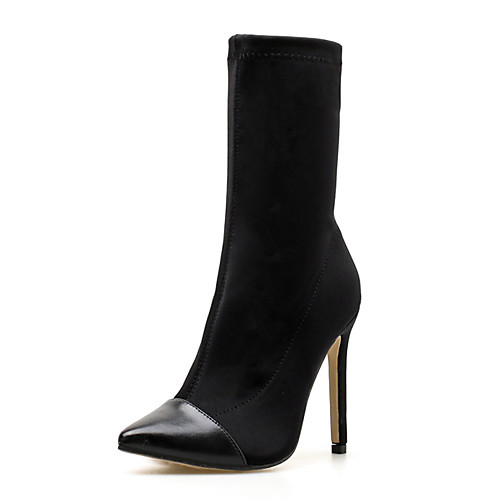 Women's Boots Stiletto Heel Pointed Toe Mid Calf Boots Daily Walking Shoes PU Color Block Winter White Black / Mid-Calf Boots
Women's Boots Stiletto Heel Pointed Toe Mid Calf Boots Daily Walking Shoes PU Color Block Winter White Black / Mid-Calf Boots