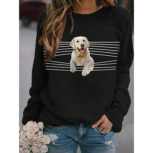 Women's Hoodie Sweatshirt Dog Graphic 3D Print Daily Basic Casual Hoodies Sweatshirts White Light gray Black
Women's Hoodie Sweatshirt Dog Graphic 3D Print Daily Basic Casual Hoodies Sweatshirts White Light gray Black