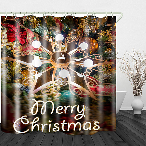 Christmas Silver Lights Print Waterproof Fabric Shower Curtain For Bathroom Home Decor Covered Bathtub Curtains Liner Includes With Hooks
Christmas Silver Lights Print Waterproof Fabric Shower Curtain For Bathroom Home Decor Covered Bathtub Curtains Liner Includes With Hooks