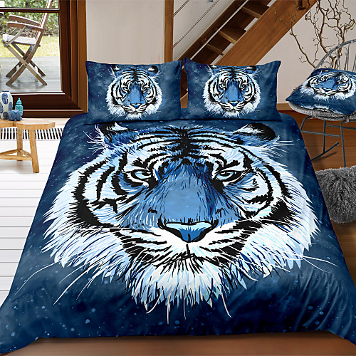 Tiger Print 3-Piece Duvet Cover Set Hotel Bedding Sets Comforter Cover with Soft Lightweight Microfiber For Holiday Decoration(Include 1 Duvet Cover and 1or 2 Pillowcases)
Tiger Print 3-Piece Duvet Cover Set Hotel Bedding Sets Comforter Cover with Soft Lightweight Microfiber For Holiday Decoration(Include 1 Duvet Cover and 1or 2 Pillowcases)