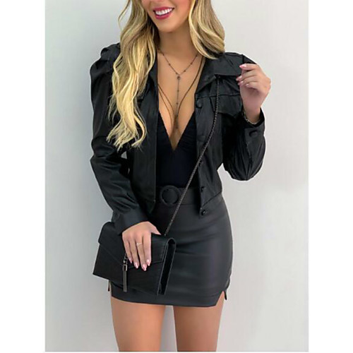 Women's Jacket Going out Fall Winter Regular Coat Regular Fit Jacket Long Sleeve Solid Colored Patchwork Yellow Wine / Spring
Women's Jacket Going out Fall Winter Regular Coat Regular Fit Jacket Long Sleeve Solid Colored Patchwork Yellow Wine / Spring