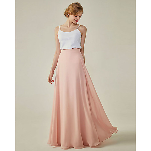 A-Line Spaghetti Strap Floor Length Spandex / Chiffon Bridesmaid Dress with / Two Piece
A-Line Spaghetti Strap Floor Length Spandex / Chiffon Bridesmaid Dress with / Two Piece