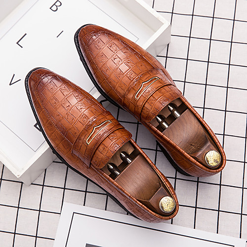 Men's Loafers & Slip-Ons Business Daily Walking Shoes PU Wear Proof Black Red Blue Fall Spring
Men's Loafers & Slip-Ons Business Daily Walking Shoes PU Wear Proof Black Red Blue Fall Spring