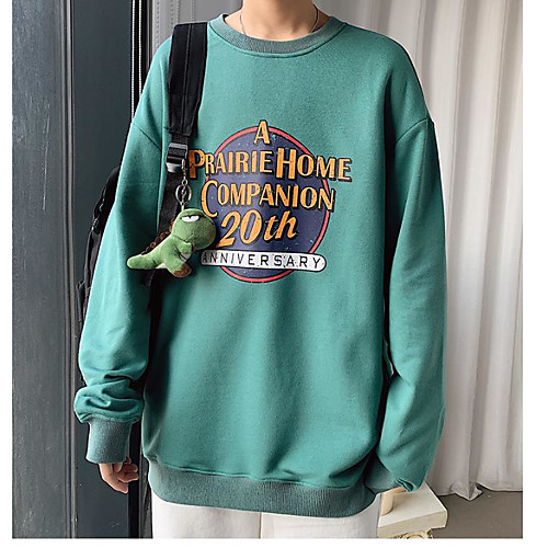 Men's Pullover Sweatshirt Letter Round Neck Casual Hoodies Sweatshirts Long Sleeve Loose Khaki Green Black
Men's Pullover Sweatshirt Letter Round Neck Casual Hoodies Sweatshirts Long Sleeve Loose Khaki Green Black