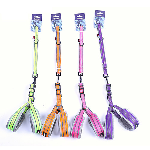 Dog Cat Harness Vest Adjustable Flexible Breathable Durable Outdoor Walking Color Block Nylon Corgi Pug Bichon Frise Schnauzer Poodle Chihuahua Purple Fuchsia Orange Green 1pc
Dog Cat Harness Vest Adjustable Flexible Breathable Durable Outdoor Walking Color Block Nylon Corgi Pug Bichon Frise Schnauzer Poodle Chihuahua Purple Fuchsia Orange Green 1pc