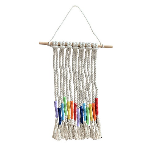Hand Woven Macrame Wall Tapestry Hanging Bohemian Boho Art Decor Blanket Curtain Home Bedroom Living Room Decoration Nordic Handmade Tassel Cotton Colorful 25.534cm
Hand Woven Macrame Wall Tapestry Hanging Bohemian Boho Art Decor Blanket Curtain Home Bedroom Living Room Decoration Nordic Handmade Tassel Cotton Colorful 25.534cm