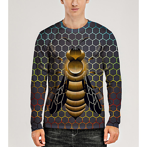 Men's T shirt 3D Print Graphic 3D Animal Print Long Sleeve Daily Tops Casual Rainbow
Men's T shirt 3D Print Graphic 3D Animal Print Long Sleeve Daily Tops Casual Rainbow