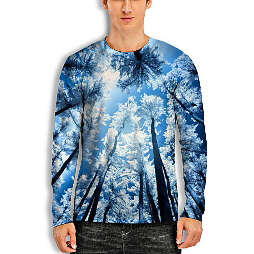 Men's T shirt 3D Print Graphic Optical Illusion 3D Print Long Sleeve Daily Tops Casual White / Navy
Men's T shirt 3D Print Graphic Optical Illusion 3D Print Long Sleeve Daily Tops Casual White / Navy