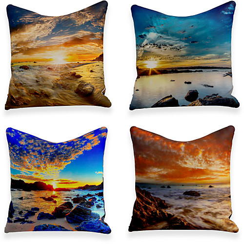Cushion Cover 4PC Faux Linen Soft Decorative Square Throw Pillow Cover Cushion Case Pillowcase for Sofa Bedroom 45 x 45 cm (18 x 18 Inch) Superior Quality Machine Washable
Cushion Cover 4PC Faux Linen Soft Decorative Square Throw Pillow Cover Cushion Case Pillowcase for Sofa Bedroom 45 x 45 cm (18 x 18 Inch) Superior Quality Machine Washable