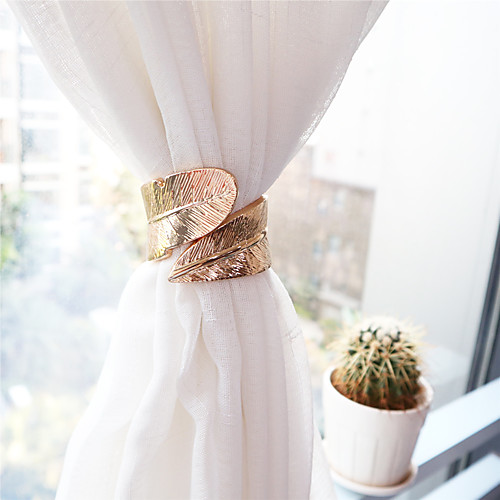 1 Piece Leaf Style Metal Spring Design Curtain Buckle Clip Decorative Draperies Holdback
1 Piece Leaf Style Metal Spring Design Curtain Buckle Clip Decorative Draperies Holdback