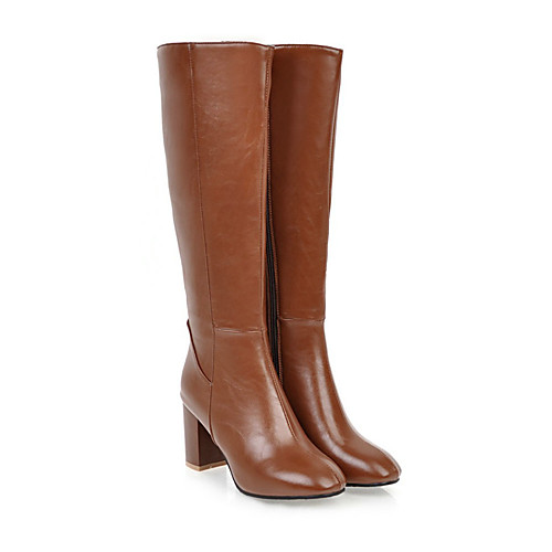 Women's Boots Block Heel Square Toe Knee High Boots Mid Calf Boots Casual Daily PU Solid Colored Black Brown Beige / Mid-Calf Boots
Women's Boots Block Heel Square Toe Knee High Boots Mid Calf Boots Casual Daily PU Solid Colored Black Brown Beige / Mid-Calf Boots