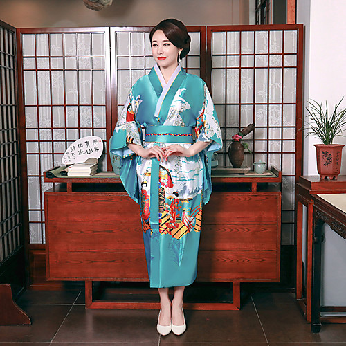 Geisha Adults' Women's Cosplay Kimonos Outfits Japanese Traditional Kimono Bathrobe For Party Masquerade Polyester Graphic Carnival Masquerade Kimono Coat Waist Belt
Geisha Adults' Women's Cosplay Kimonos Outfits Japanese Traditional Kimono Bathrobe For Party Masquerade Polyester Graphic Carnival Masquerade Kimono Coat Waist Belt