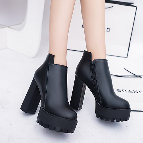 Women's Boots Platform Chunky Heel Round Toe Booties Ankle Boots Minimalism Daily Walking Shoes PU Sequin Solid Colored Winter Black
Women's Boots Platform Chunky Heel Round Toe Booties Ankle Boots Minimalism Daily Walking Shoes PU Sequin Solid Colored Winter Black