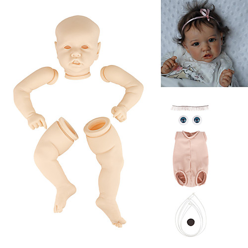 22 inch Reborn Toddler Doll DIY Unpainted Reborn Baby Doll Kit Professional-Painting Kit Baby Boy Baby Girl Saskia Hand Made Floppy Head No Eyelashes, Hair, Flesh Color Cloth Silicone Vinyl with
22 inch Reborn Toddler Doll DIY Unpainted Reborn Baby Doll Kit Professional-Painting Kit Baby Boy Baby Girl Saskia Hand Made Floppy Head No Eyelashes, Hair, Flesh Color Cloth Silicone Vinyl with