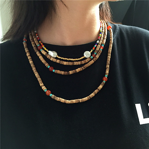 Women's Beaded Necklace Necklace Stacking Stackable Friends Love Precious Joy Blessed Unique Design Rock Hip Hop Sweet Pearl Resin Glass Brown 145 cm Necklace Jewelry 2pcs For Gift Prom Birthday
Women's Beaded Necklace Necklace Stacking Stackable Friends Love Precious Joy Blessed Unique Design Rock Hip Hop Sweet Pearl Resin Glass Brown 145 cm Necklace Jewelry 2pcs For Gift Prom Birthday