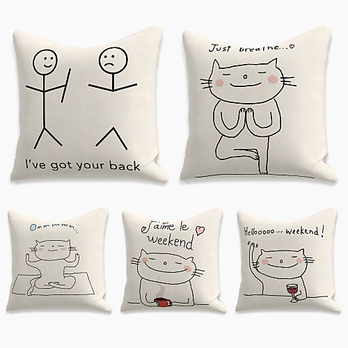 Cushion Cover 5PCS Faux Linen Soft Decorative Square Throw Pillow Cover Cushion Case Pillowcasefor Sofa Bedroom 45 x 45 cm (18 x 18 Inch) Superior Quality Mashine Washable
Cushion Cover 5PCS Faux Linen Soft Decorative Square Throw Pillow Cover Cushion Case Pillowcasefor Sofa Bedroom 45 x 45 cm (18 x 18 Inch) Superior Quality Mashine Washable